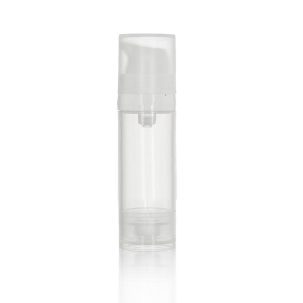 Small Round Airless Bottle Natural Cap 15ml